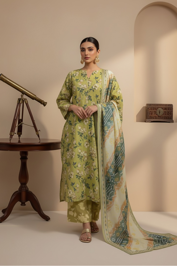 3 Piece - Printed Premium Viscose - V3 - 01