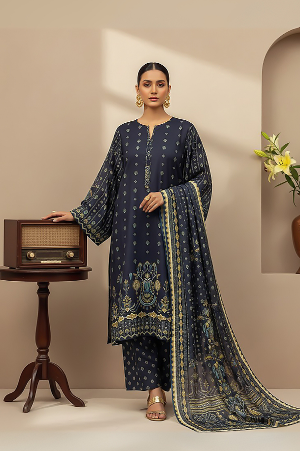 3 Piece - Printed Premium Viscose - V3 - 03