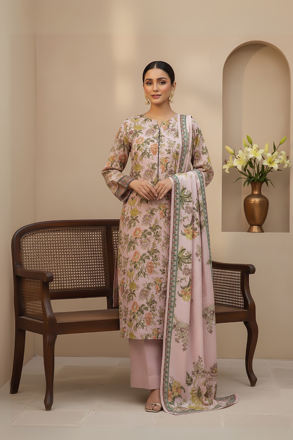 3 Piece - Printed Premium Viscose - V3 - 02