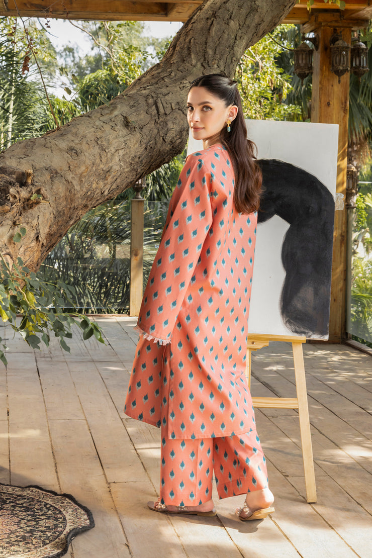 2 Piece - Printed Khaddar Suit - MSV1-06