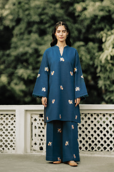 2 Piece - Embroidered Khaddar Suit - LR-06