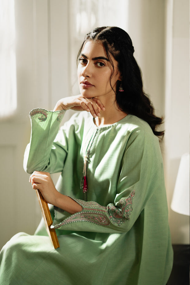 2 Piece - Embroidered Khaddar Suit - LR-10