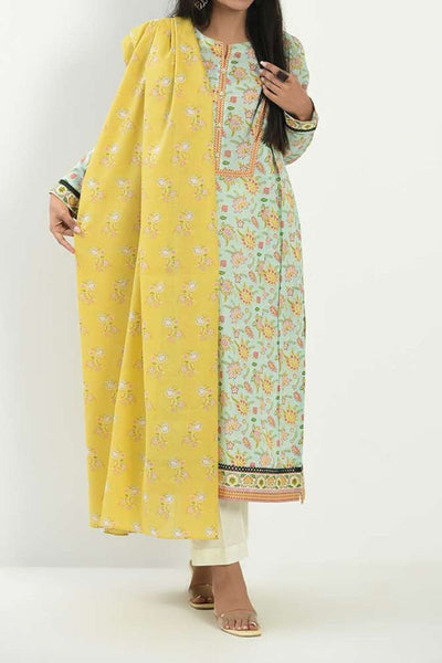 3PC - Printed Lawn - D-2302521-A